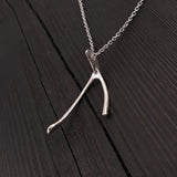 Broken Wishbone Necklace - Moon Raven Designs