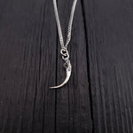 Rattlesnake Fang Charm Pendant Necklace - Moon Raven Designs 