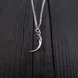 Rattlesnake Fang Charm Pendant Necklace - Moon Raven Designs 