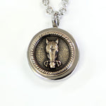 Horse Face Necklace Cremation Urn - Moon Raven Designs
