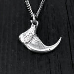 Sterling Silver 3D Bobcat Claw Pendant - Realistic Wild Cat Claw Jewelry - Solid Silver Claw Necklace - Nature Inspired Statement Piece