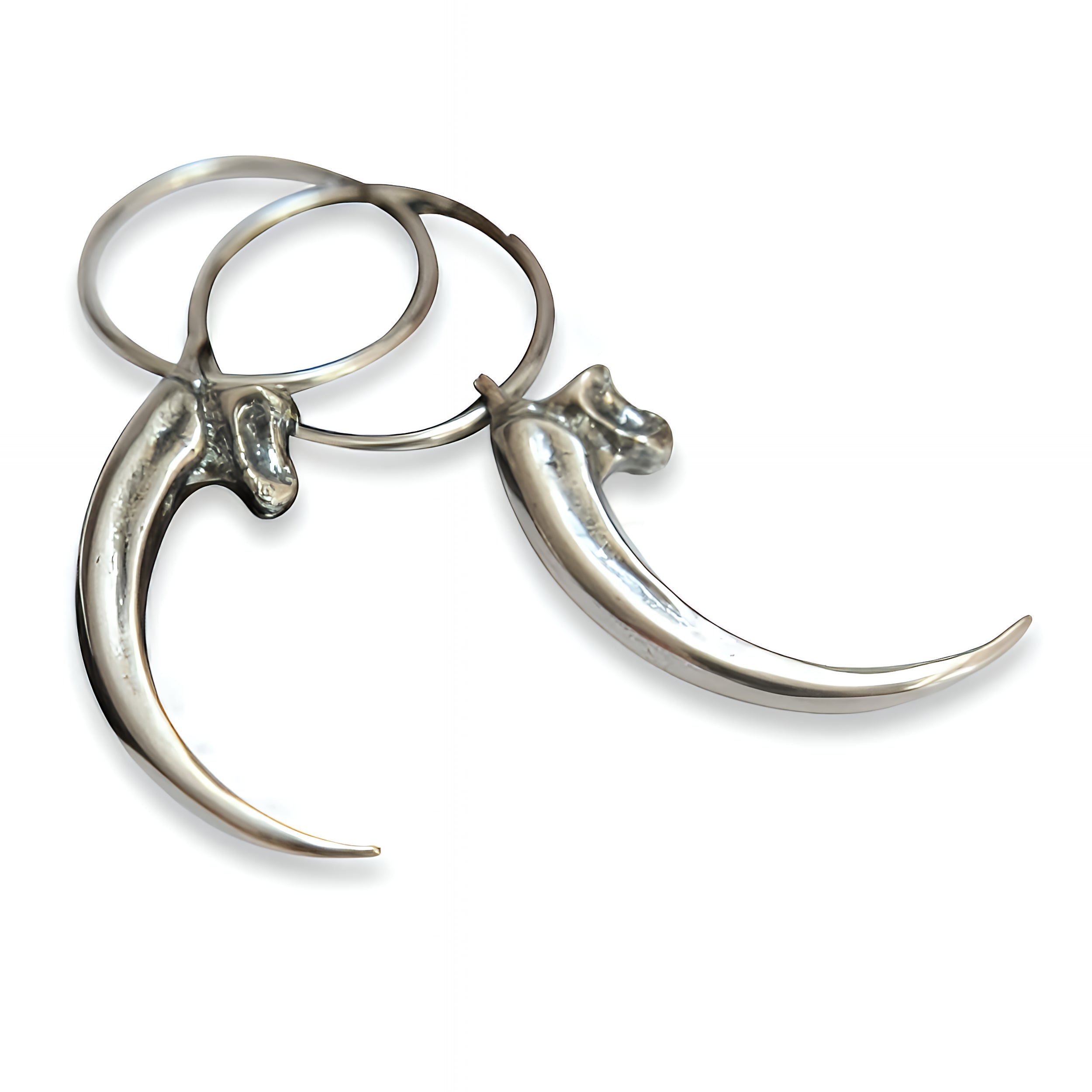 Eagle Talon Hoop Earrings - Moon Raven Designs