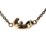 Floating Otter Charm Necklace - Moon Raven Designs