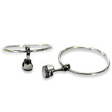 Piston And Rod Hoop Earrings - Moon Raven Designs
