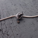 Human Skull Cremation Ash Urn Bracelet Charm - Moon Raven Designs