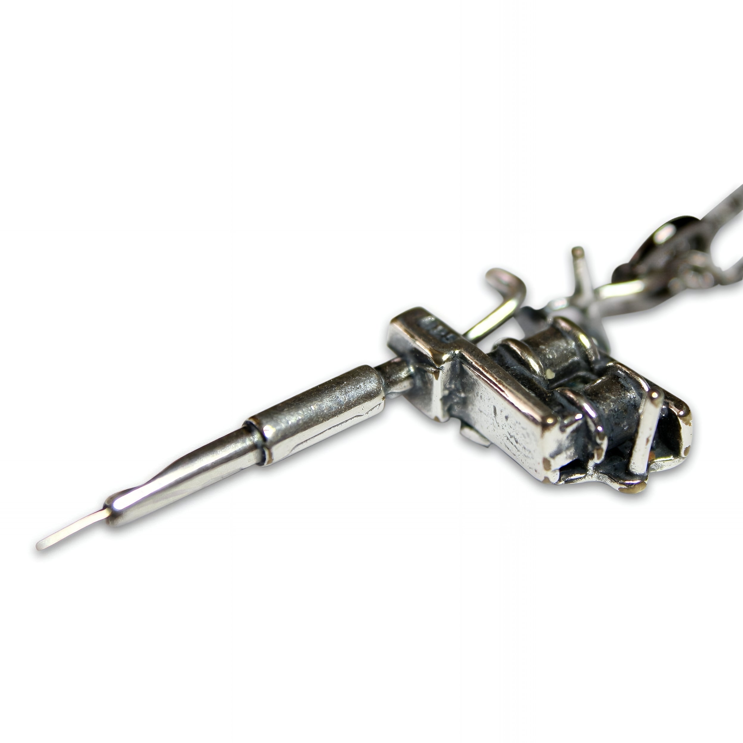 Tattoo Gun Necklace - Moon Raven Designs