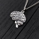 Brain Necklace Sterling Silver Anatomical Brain Neuro Jewelry Neurologist Gift Cerebral Cranium Medical Doctor Nurse Present Pendant
