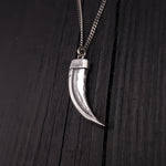 Honey Badger Claw Pendant Necklace - Solid Hand Cast 925 Sterling Silver - Fierce Wild Animal Unisex Jewelry - Multiple Chain Options