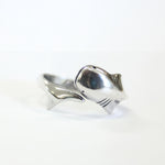 Whale Shark Wrap Ring - Solid 925 Sterling Silver - Nautical Ocean Rare Animal - Rhincodon Jewelry Gift - Polished Oxidized Finish