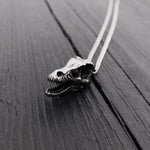 Necklace with detailed dinosaur head pendant | Moon Raven