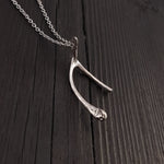 Broken Wishbone Necklace - Moon Raven Designs