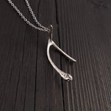 Broken Wishbone Necklace - Moon Raven Designs