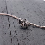 Human Skull Cremation Ash Urn Bracelet Charm - Moon Raven Designs