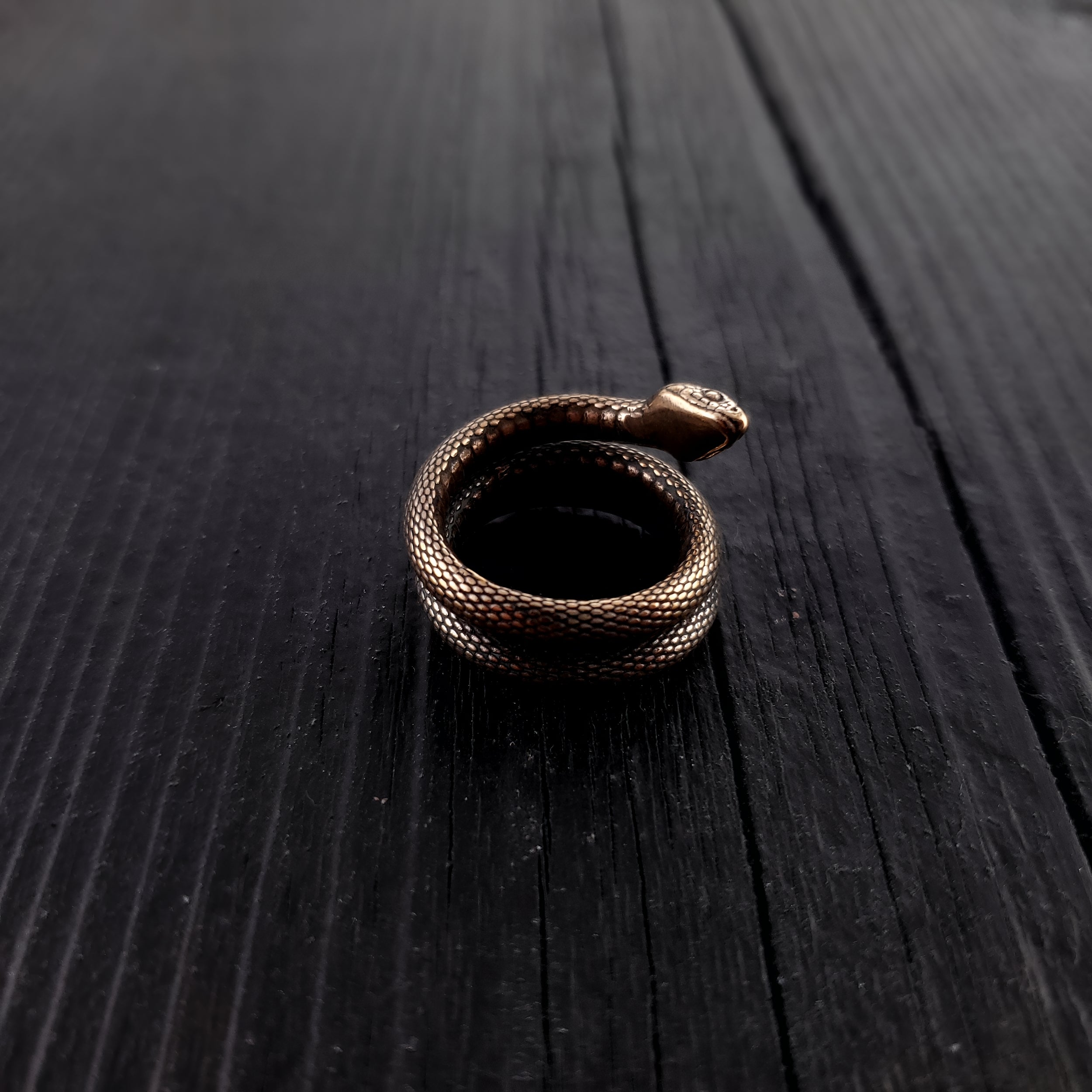 Colubrid Snake Wrap Ring - Moon Raven Designs 