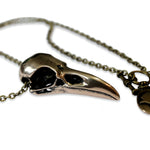 Raven Skull Necklace - Moon Raven Designs