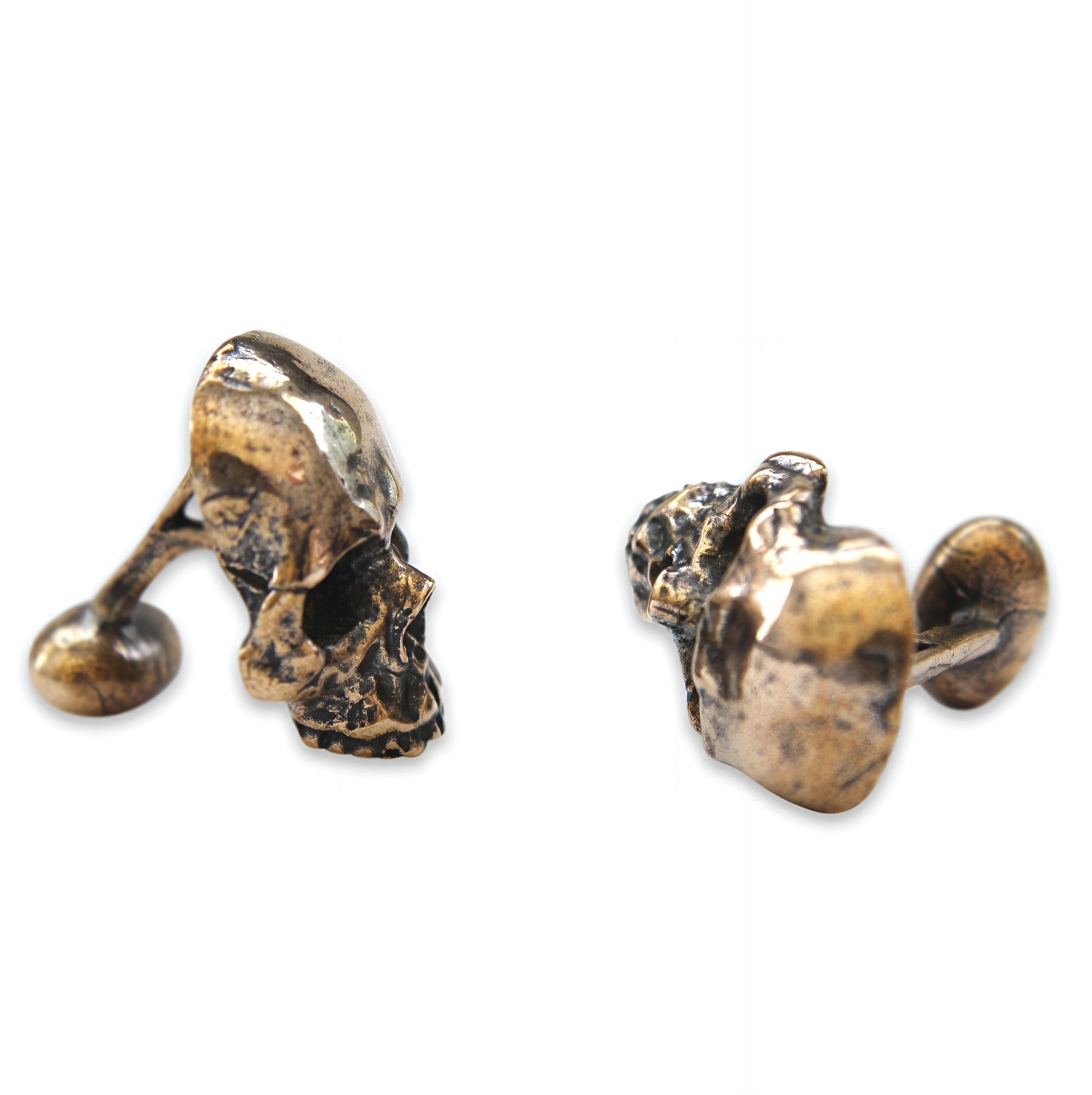 Human Skull Cuff Links - Moon Raven Designs