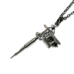 Tattoo Gun Necklace - Moon Raven Designs
