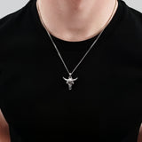 Solid Sterling Silver Bison Skull Necklace - Detailed Americana Jewelry - Unisex Statement Jewelry Gift