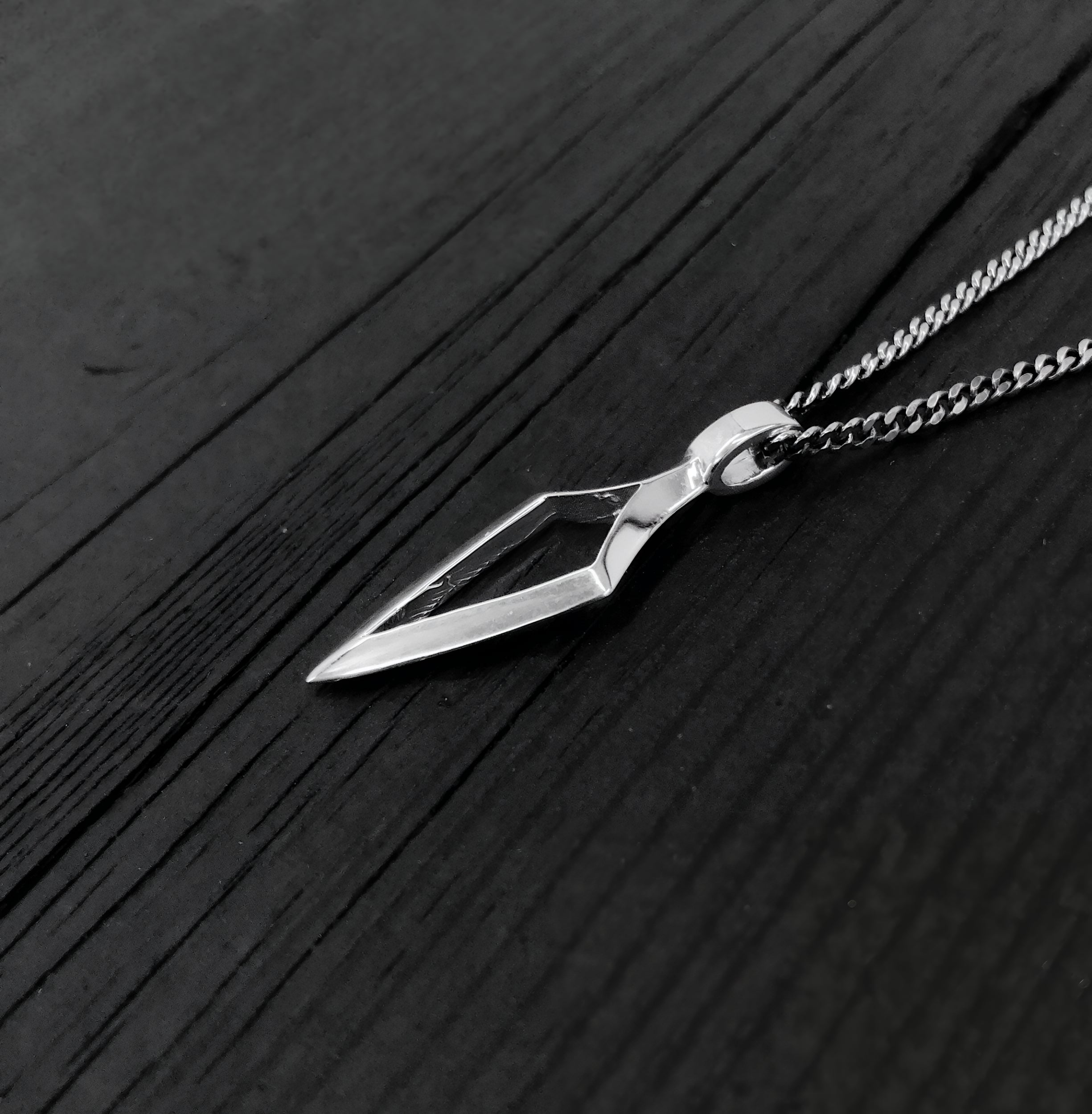 Sterling Silver 3D Pierced Broadhead Pendant | Unique Bow-Hunting Gift | Handmade Hunter Jewelry - Unisex Gift