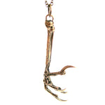 Raven Claw Necklace Crow Claw Necklace Bird Claw Pendant Necklace - Moon Raven Designs