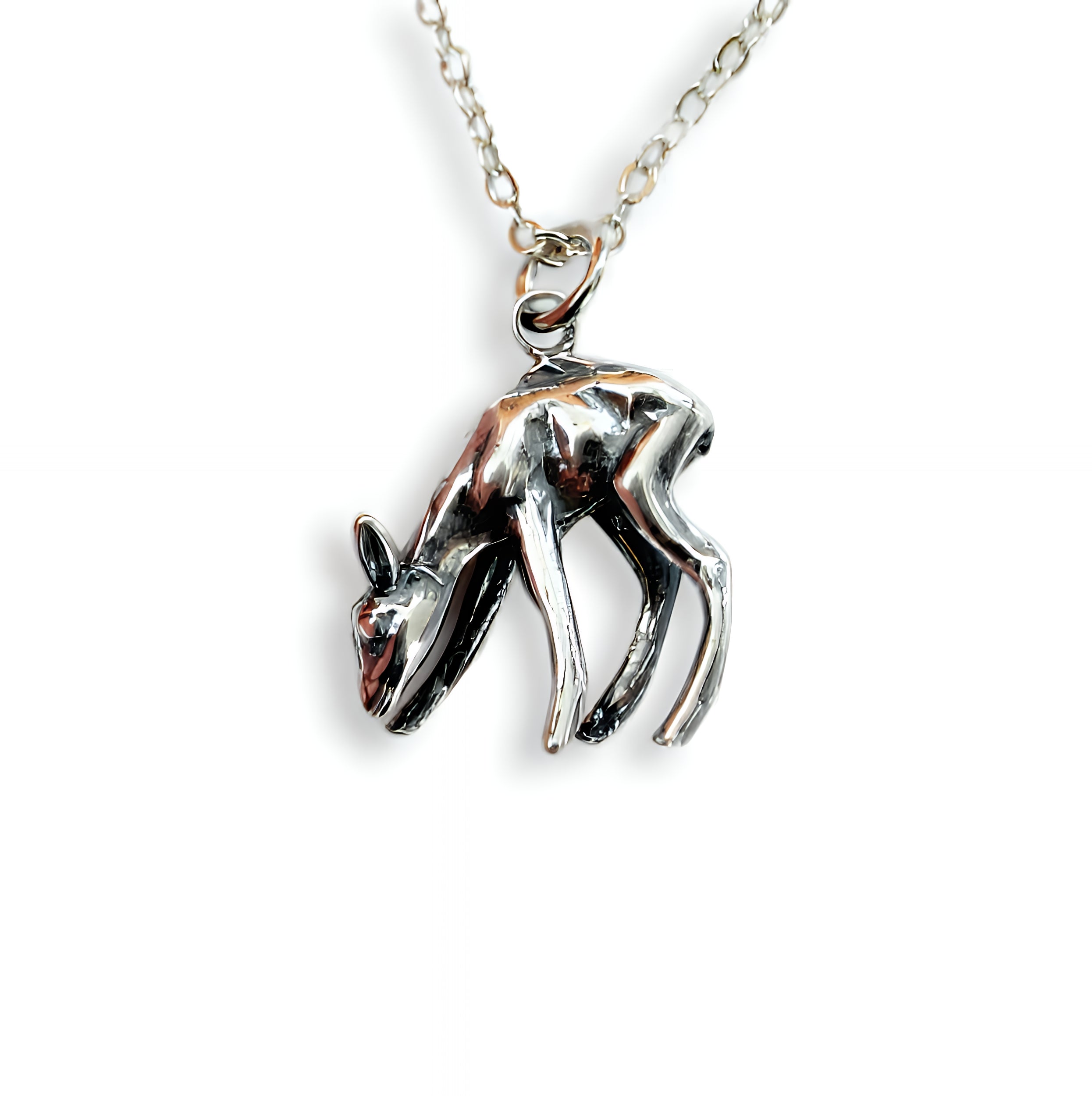 Deer Fawn Pendant Necklace - Moon Raven Designs