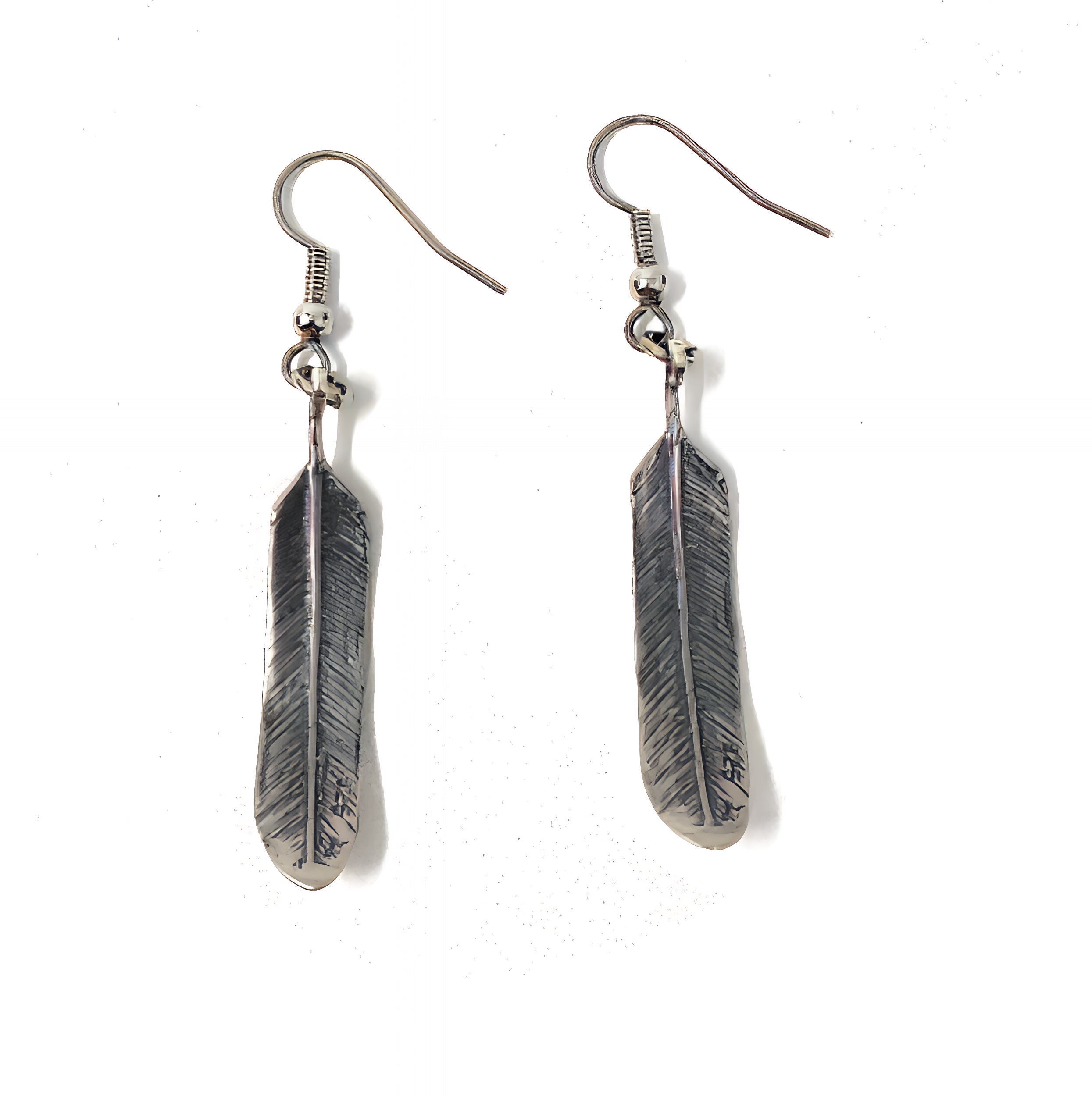 3D Feather Earrings - Moon Raven Designs