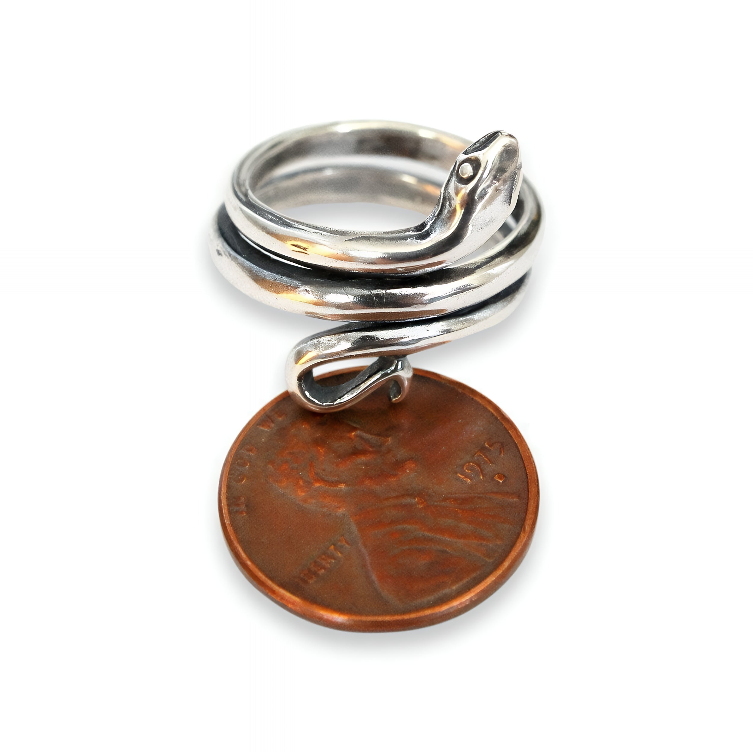 Cleopatra's Silver Snake - Moon Raven Designs