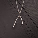 Broken Wishbone Necklace - Moon Raven Designs