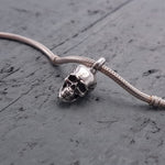 Human Skull Cremation Ash Urn Bracelet Charm - Moon Raven Designs