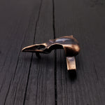 Crow Skull Belt Buckle Solid Hand Cast Bronze Fits 1.5 Inch Belt Oxidised Antique Finish Raven Skull - Moon Raven Designs