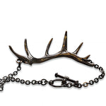 Antler Bracelet in Solid White Bronze - Moon Raven Designs