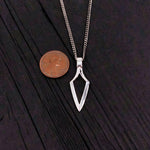 Sterling Silver 3D Pierced Broadhead Pendant | Unique Bow-Hunting Gift | Handmade Hunter Jewelry - Unisex Gift