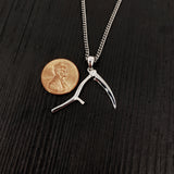 Grim Reaper Scythe Pendant Necklace in Solid 925 Sterling Silver - Unisex Jewelry Gift - Multiple Chain Lengths