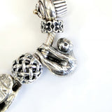 Baby Sloth Charm in Sterling SIlver - Moon Raven Designs