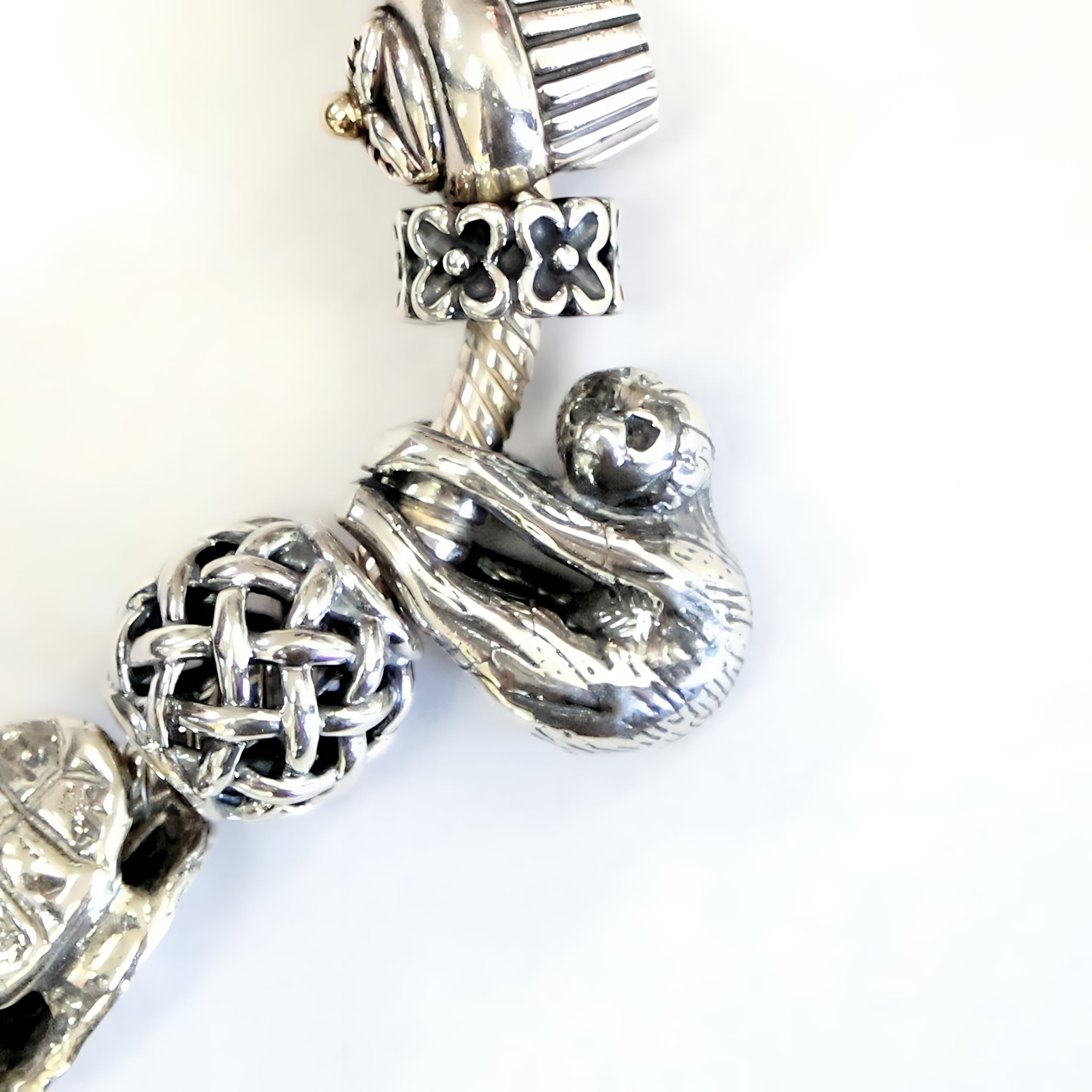 Baby Sloth Charm in Sterling SIlver - Moon Raven Designs