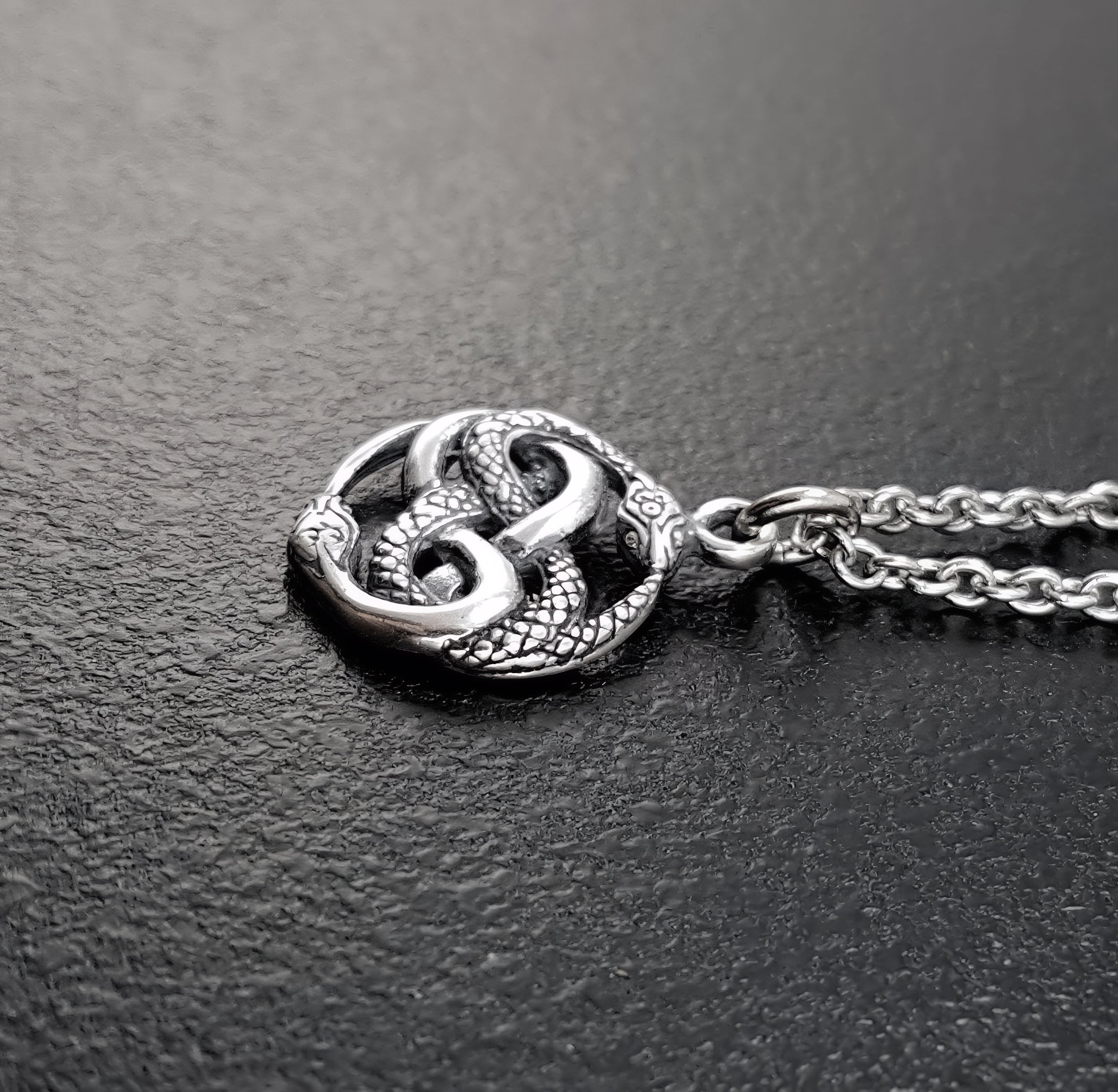 Auryn Ouroboros Necklace - Moon Raven Designs