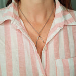 Broken Wishbone Necklace - Moon Raven Designs