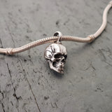 Human Skull Cremation Ash Urn Bracelet Charm - Moon Raven Designs