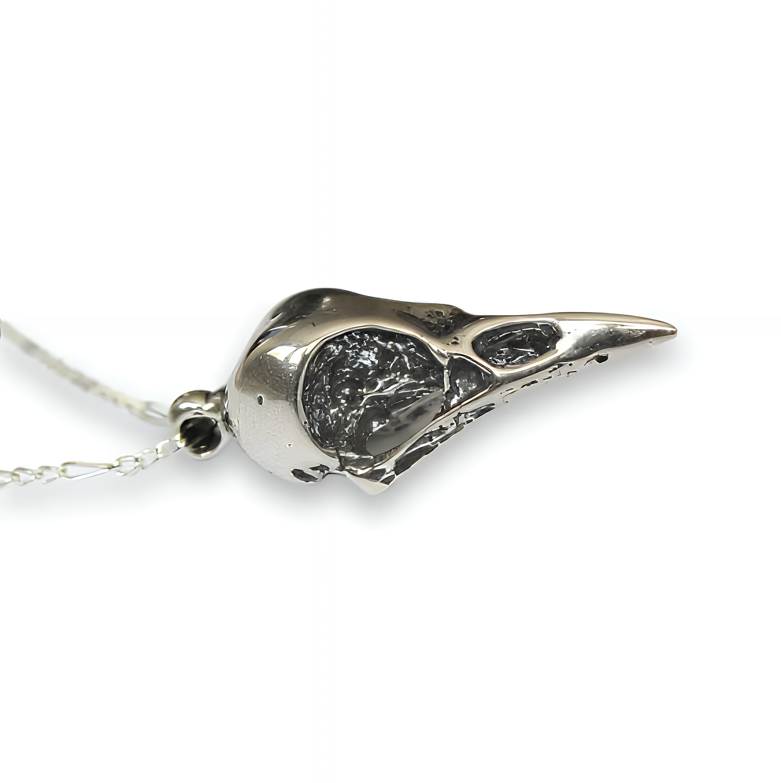 Crow Skull Pendant Necklace - Moon Raven Designs