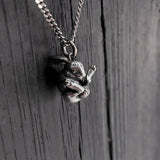 Sterling Silver Rabbit Necklace Easter Bunny Rabbit Pendant