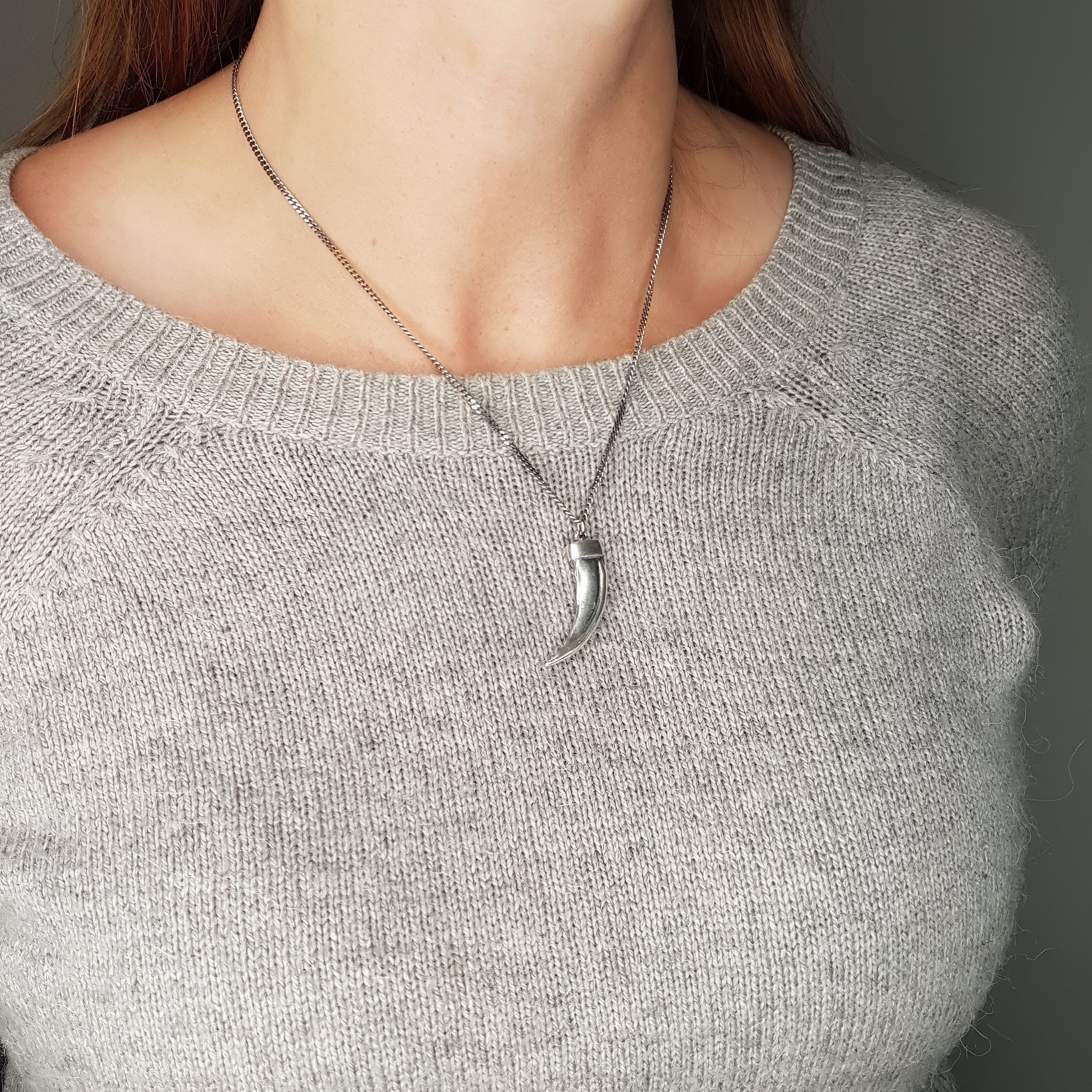 Honey Badger Claw Pendant Necklace - Solid Hand Cast 925 Sterling Silver - Fierce Wild Animal Unisex Jewelry - Multiple Chain Options