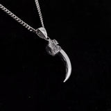 3D Life-Size Sterling Silver Kestrel Falcon Talon Pendant Handcrafted Sparrowhawk Claw Necklace Unique Gift for Raptor Lovers