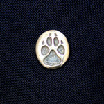 Sterling Silver Wolf Track Ascot Stickpin - Moon Raven Designs