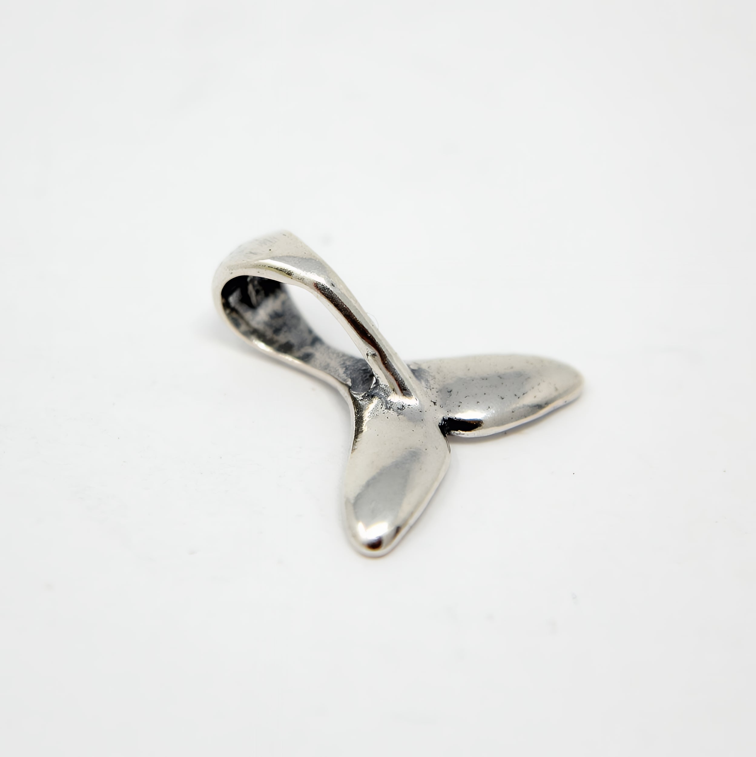 Whale Tail - 925 Sterling Silver European Style Charm Bead - Fits most Major Brands