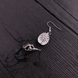 Silver earrings with delicate bird design | Moon Raven