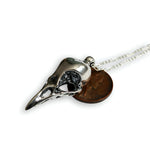 Crow Skull Pendant Necklace - Moon Raven Designs