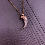 Large Tooth Pendant Necklace, Bold Design | Moon Raven