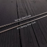 Grey Wolf Skull Pendant Necklace - Solid Sterling Silver - Dark Oxidized Finish - Multiple Chain Lengths - Animal Jewelry