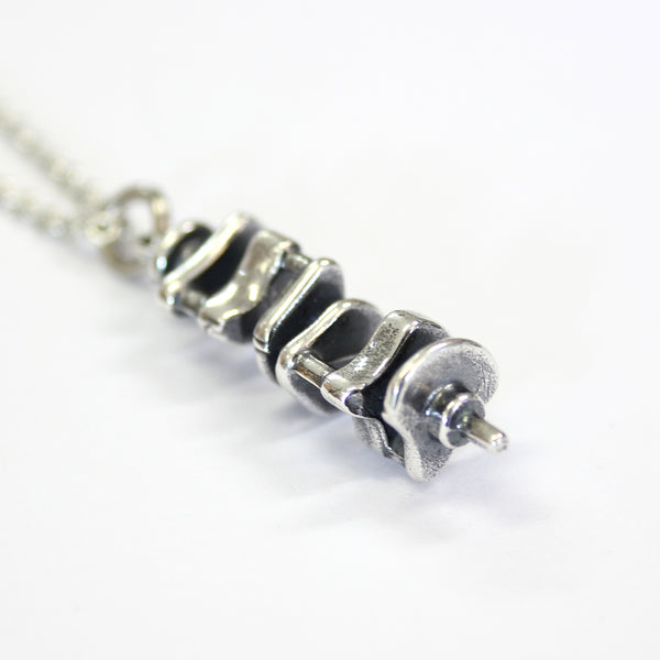 Crankshaft Necklace in Sterling Silver