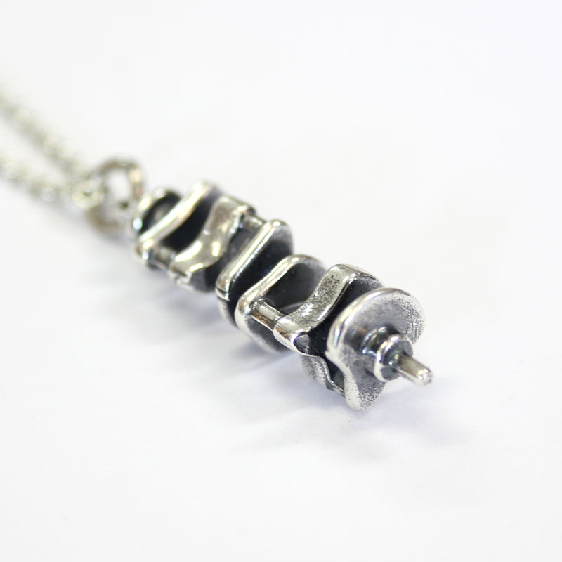 Crankshaft Necklace in Sterling Silver